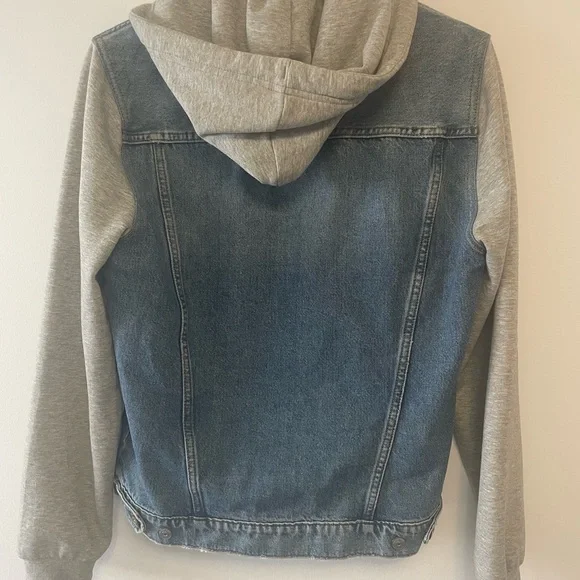 H&M Gray and Blue Hooded Jacket - Picture 3 of 3